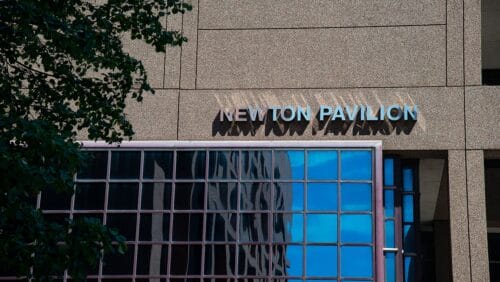 face of the East Newton Pavilion building