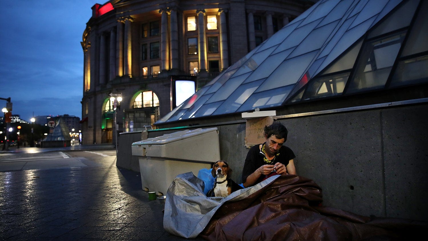 boston homeless man at south station at risk of COVID-19 reinfection