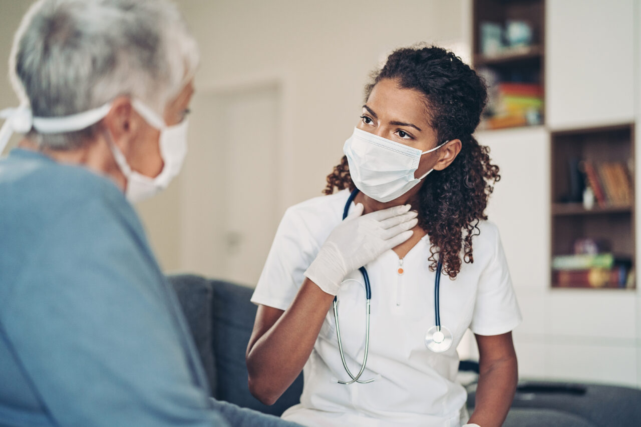 Doctor and a senior patient