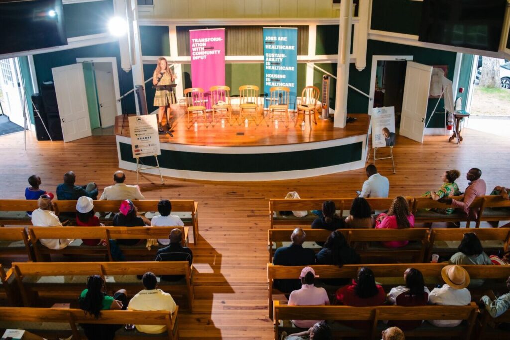 union chapel on martha's vineyard, inside showing the pews
