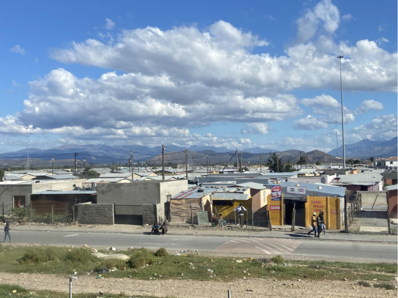 photo of a community where Karen Jacobsen's team worked to help patients with TB in Worcester, South Africa. Credit Karen Jacobsen