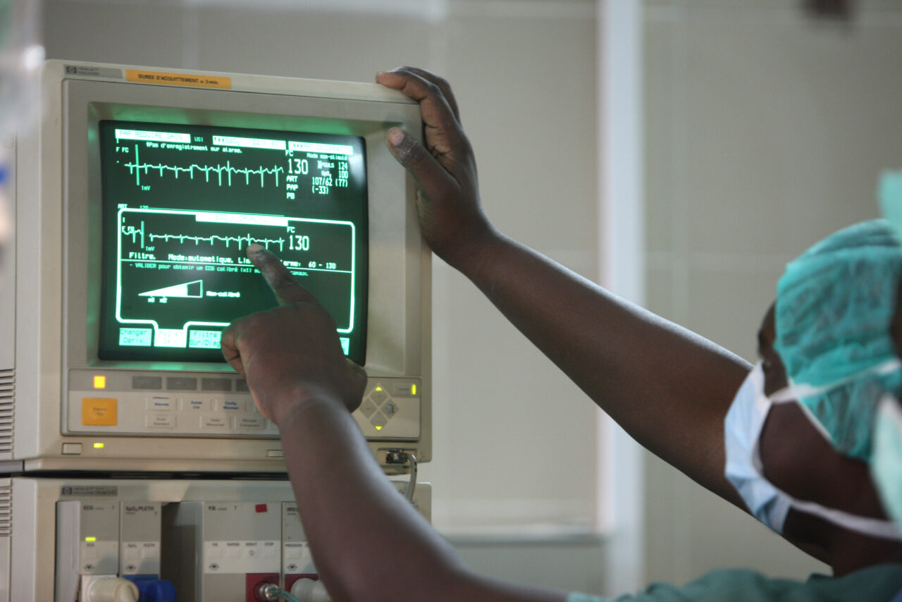 Operating theatre In a cardiac surgery ward