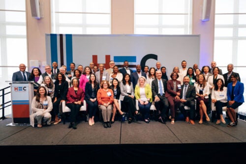 Compact members gather together with Amy Rosenthal, undersecretary for the Health for the Massachusetts Executive Office of Health and Human Services (EOHHS) at the 2026 Health Equity Trends Summit. The Health Equity Trends Summit convenes leaders from government, health care, business, and community organizations across Massachusetts.